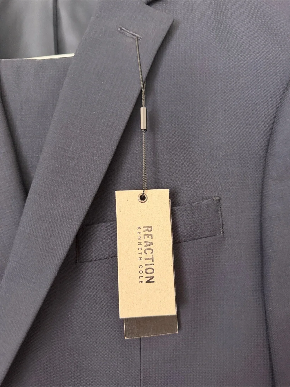 Kenneth Cole Reaction Men's Navy Two-Button Suit